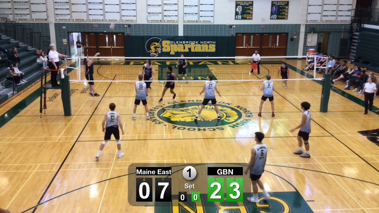 2022-05-24 GBN Varsity Boys Volleyball vs Maine East - Regional Semifinal