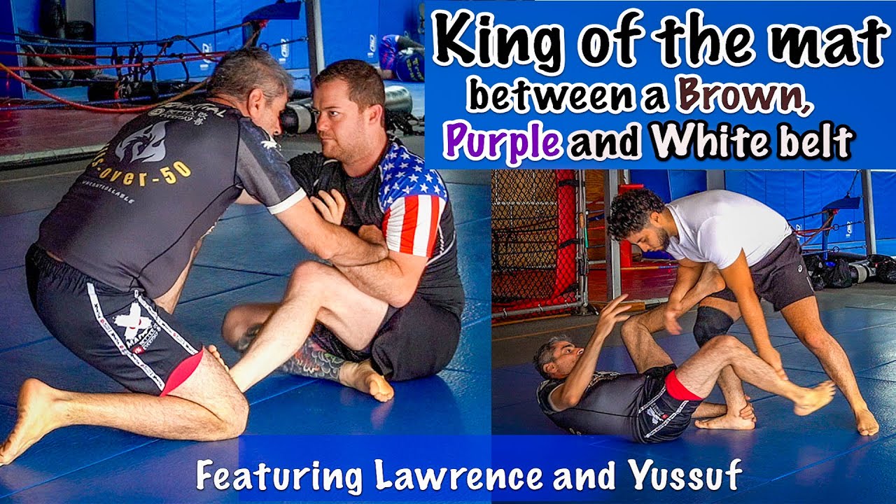King of the Mat between a Brown, purple and white belt