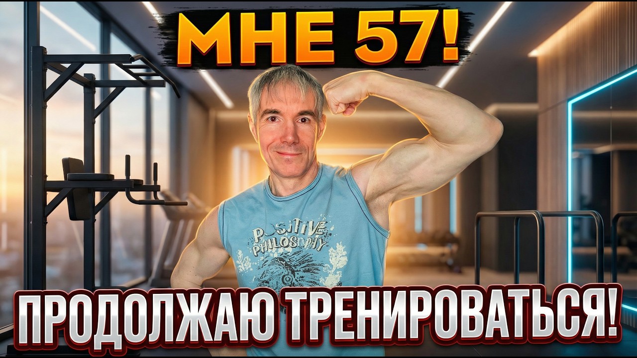 Мне исполнилось 57 лет. Продолжаю тренироваться!