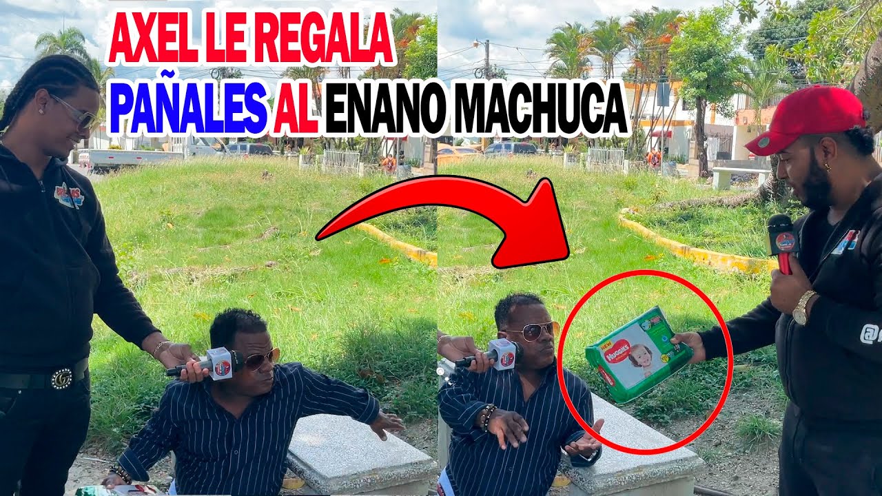 AXEL BUENISIMO LE REGALA PAÑALES AL ENANO MACHUCA