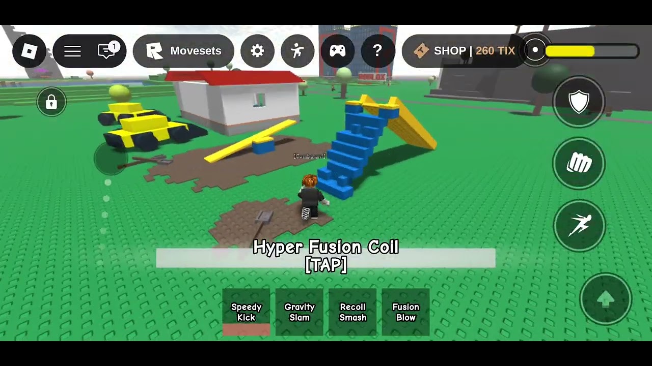 First roblox vid playing class area on mobile  hoal get 10 kills streak  