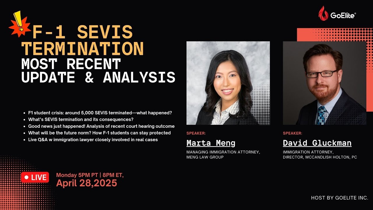 F-1 SEVIS Termination - Most Recent Update & Analysis