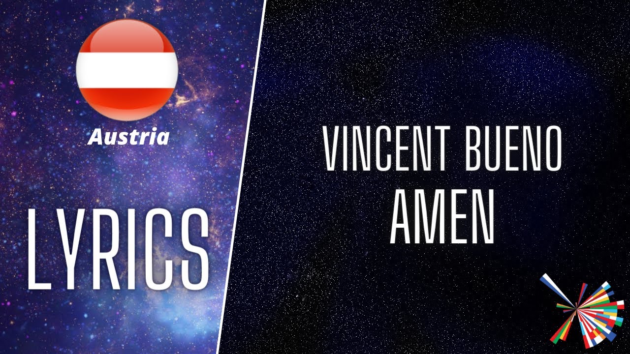 LYRICS / TEXT | VINCENT BUENO - AMEN | EUROVISION 2021 AUSTRIA 🇦🇹