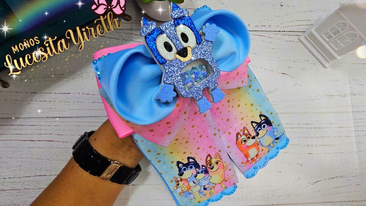 Moño coletero carla/tira de liston de 7.5cm #lazos #moños #tutorial #facil 