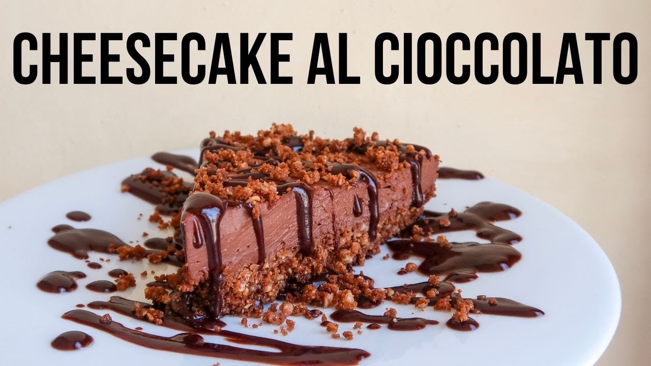 CHEESECAKE VEGANA SENZA COTTURA PRONTA IN 5 MIN | Senza Zucchero, Facile e Veloce | Al Cioccolato