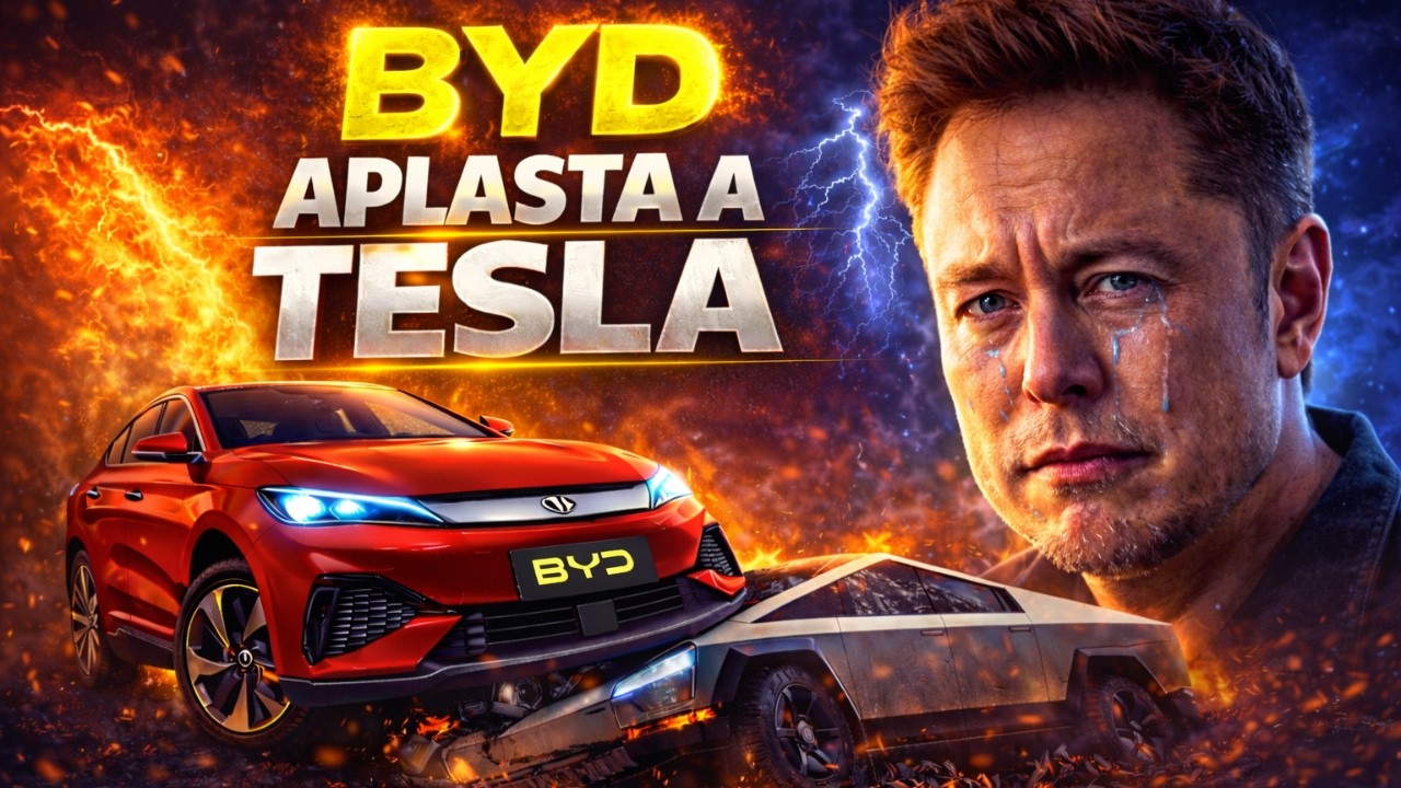 BYD APLASTA A TESLA: LA EMPRESA CHINA DE $100 BILLONES QUE ELON  MUSK SUBESTIMÓ 