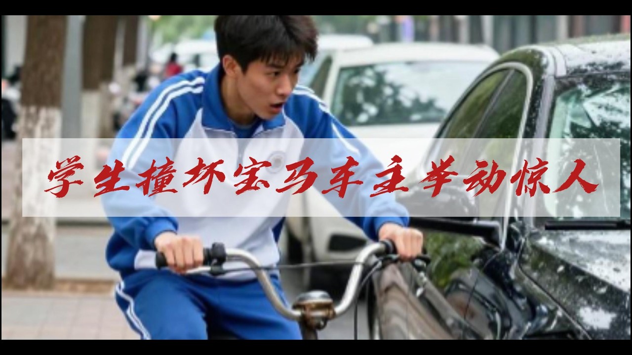 高中生撞壞路邊寶馬車，只留下311元和一封信，豈料車主舉動驚人