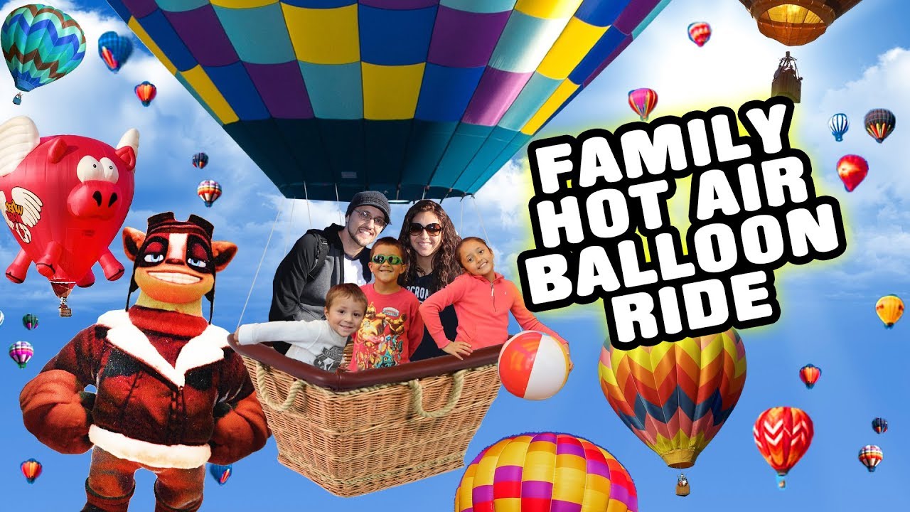 FUNnel V Fam Hot Air Balloon Ride 2k Feet Up High! Scary Balloon Fest w  Skylanders Captain Flynn?