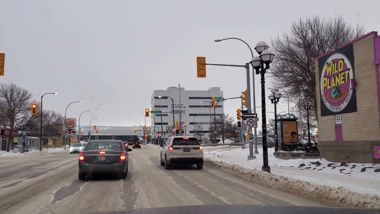Winnipeg Driving tour- Christmas day - Manitoba - Canada 4K UHD 