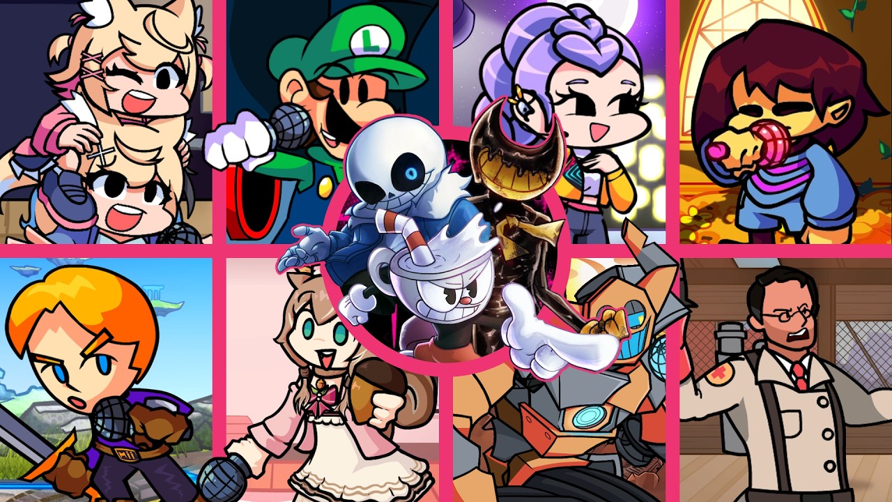 Crossed Out But Every Turn A Different Character Is Used (Friday Night Funkin')