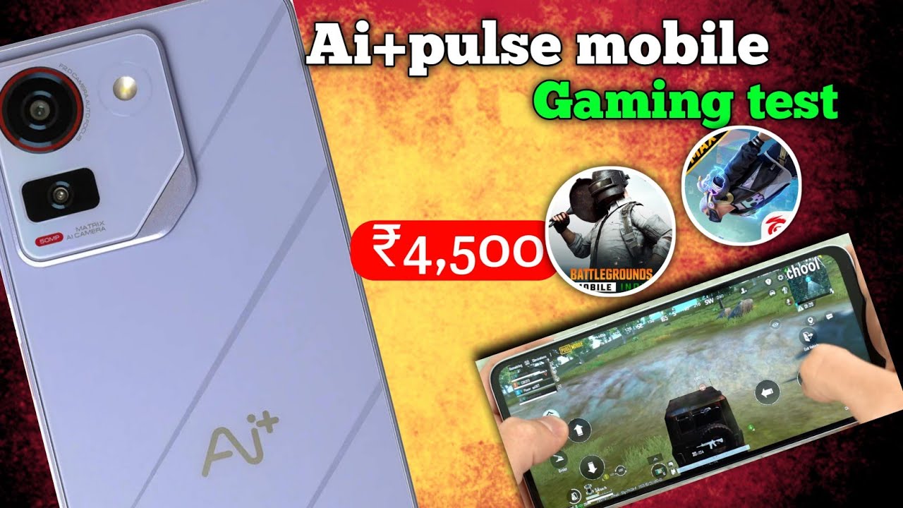 Ai+pulse mobile gaming review | Ai+mobile FREE FIRE test | Ai+ mobile gameplay video BGMI | kannada