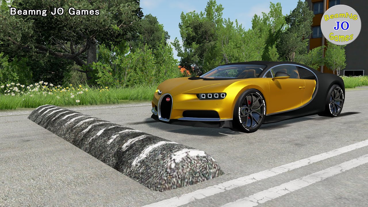 Cars vs Massive Speed Bumps #1 – BeamNG JO Games