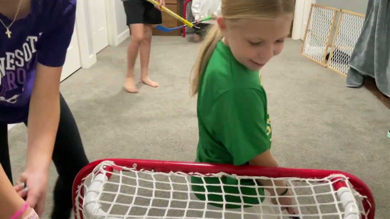 3v2 knee hockey first to 6 game one.