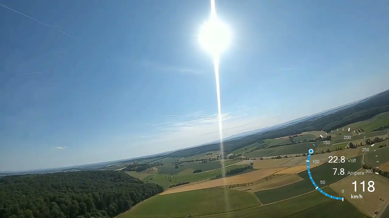 ZOHD Alpha Strike // some 6S speed runs up to 260kmh - with only one battery // INAV 4.1 // DJI