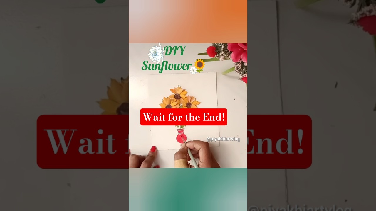 পেন্সিল সেভিং দিয়ে সূর্যমুখী ফুল বানালাম 🌻