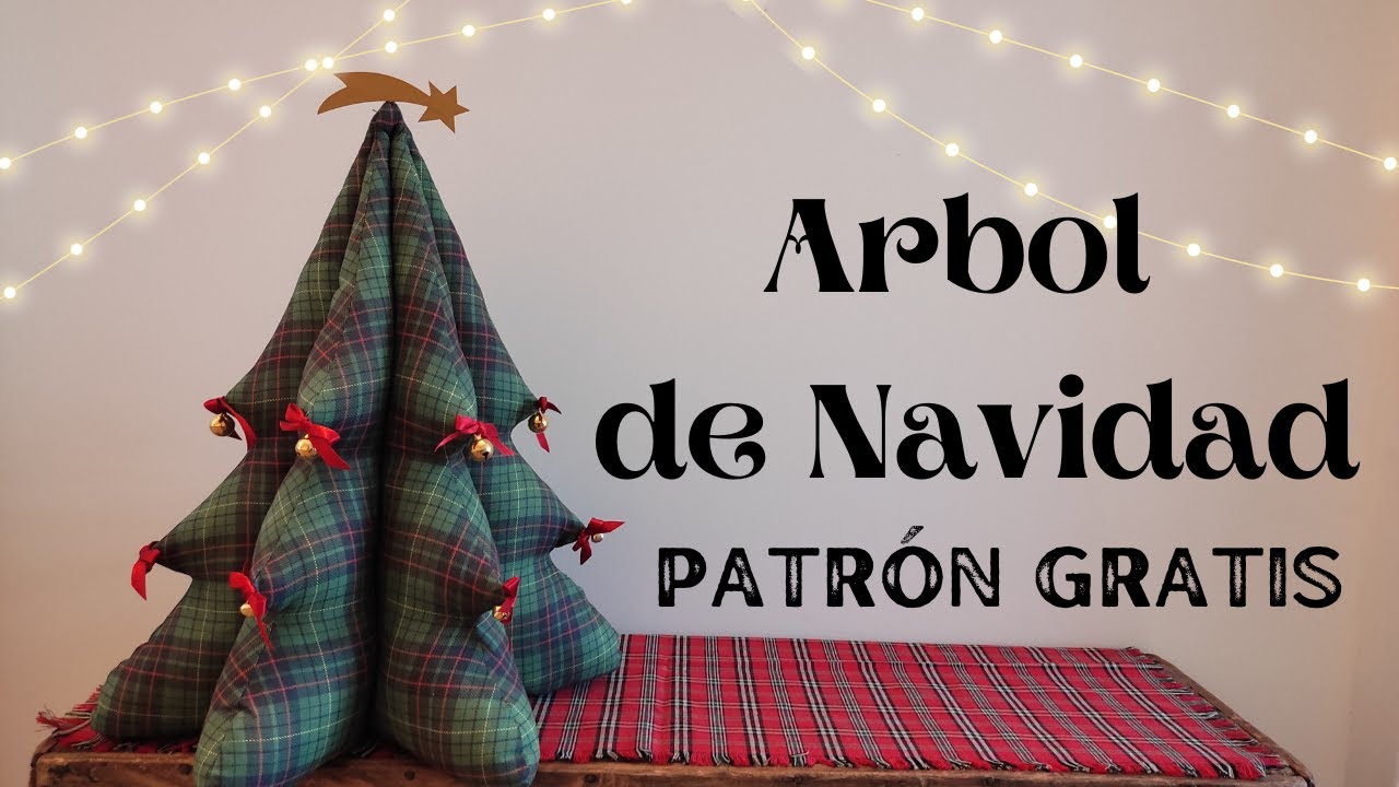 🎁🎄 ÁRBOL de NAVIDAD de TELA 🌟Tutorial DIY con Patrón GRATIS 🌟