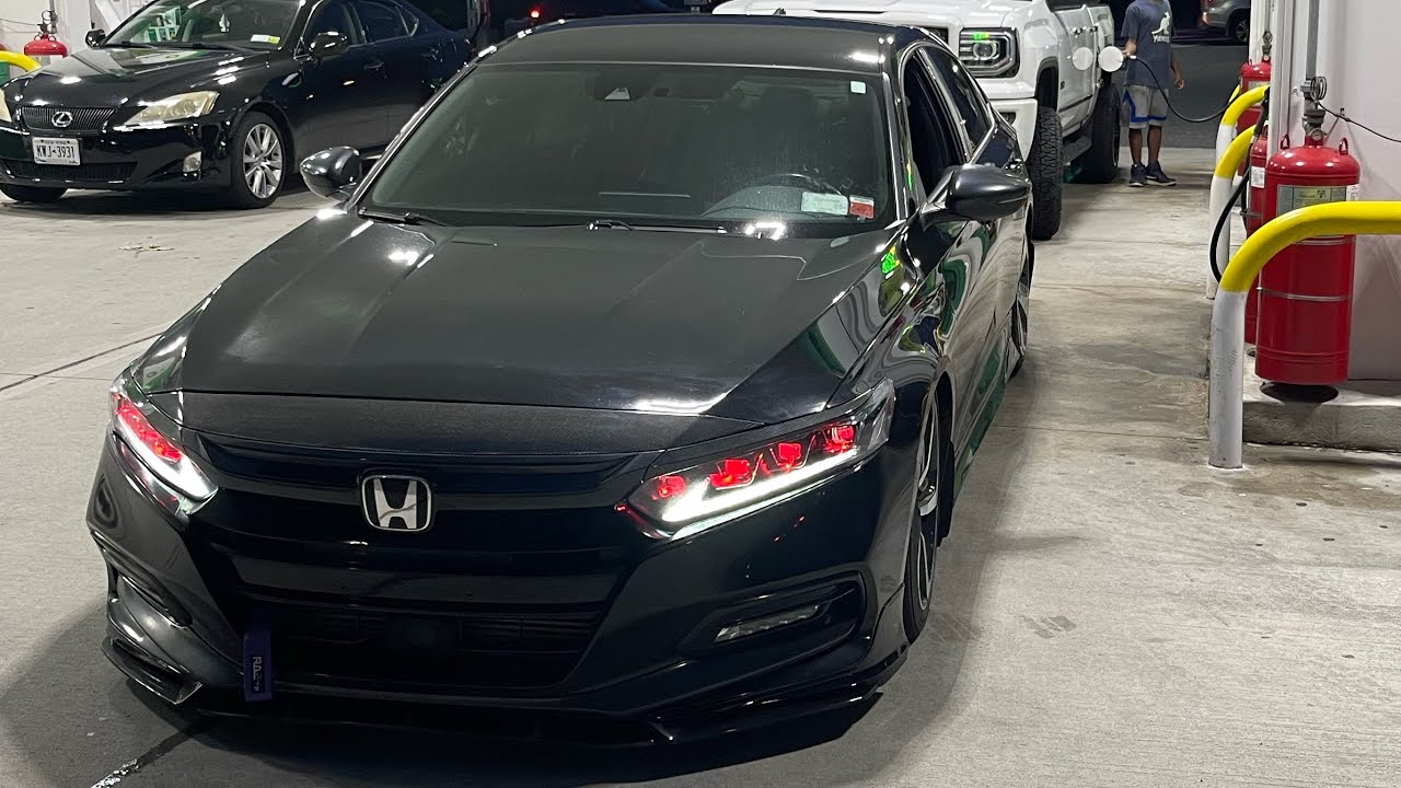 lexus style headlights with demon eye install 10th gen accord 2018-22