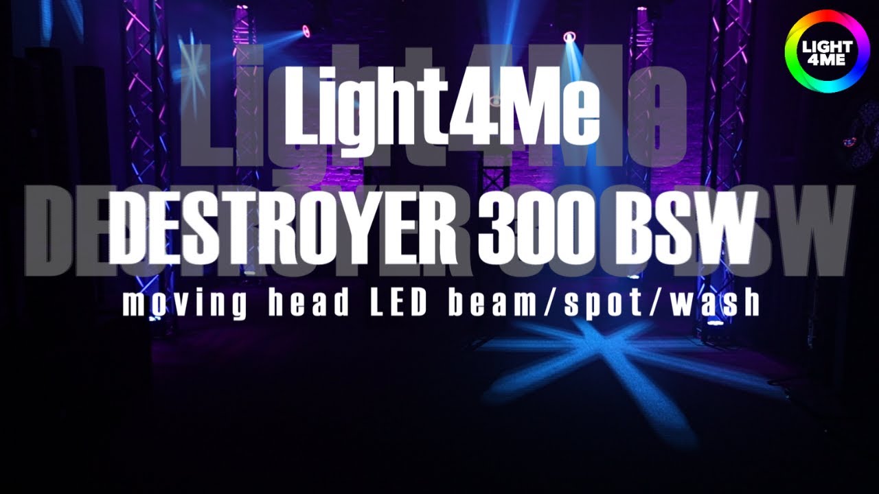 LIGHT4ME DESTROYER 300 BSW - głowica ruchoma LED Beam/Spot?wash