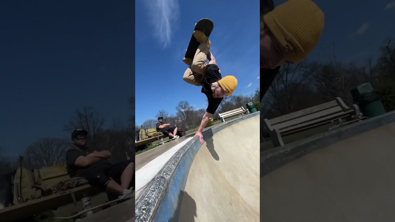 Tuck knee🛹#handplant #skateboarding #independenttrucks #spitfirewheels #goskate #summer #throwback