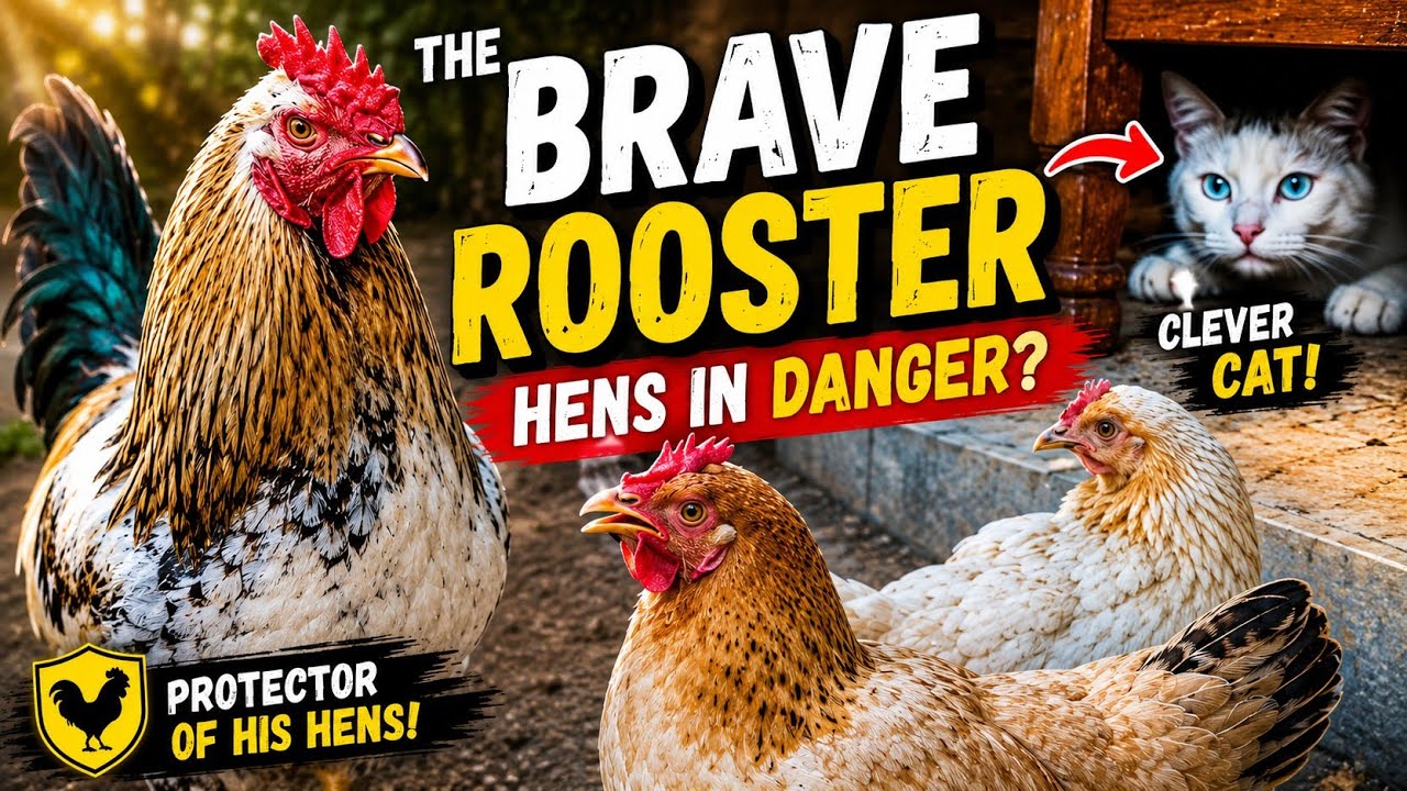 Story of Scary Hens Brave Rooster and Clever Cat.