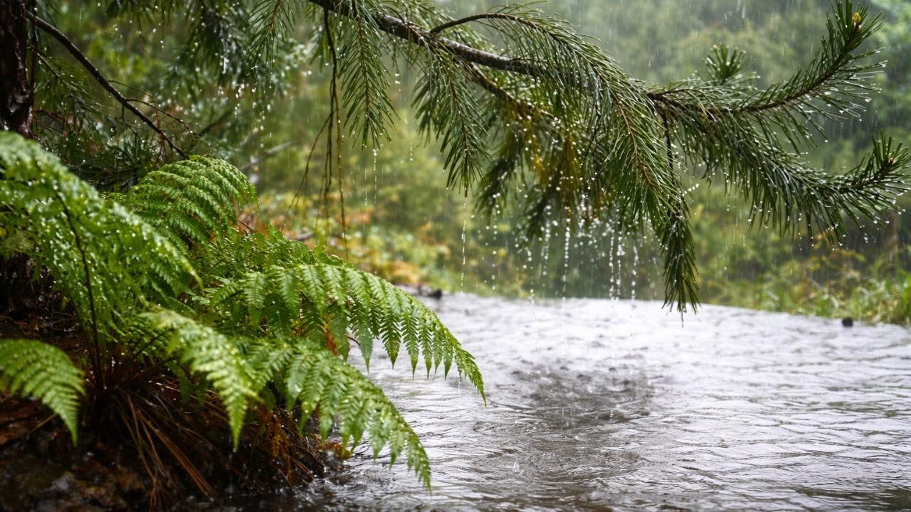 Best Forest Rain Sounds for Sleeping | Relaxing Rain Sounds 🌧️ Forest Water for Sleep, Meditation