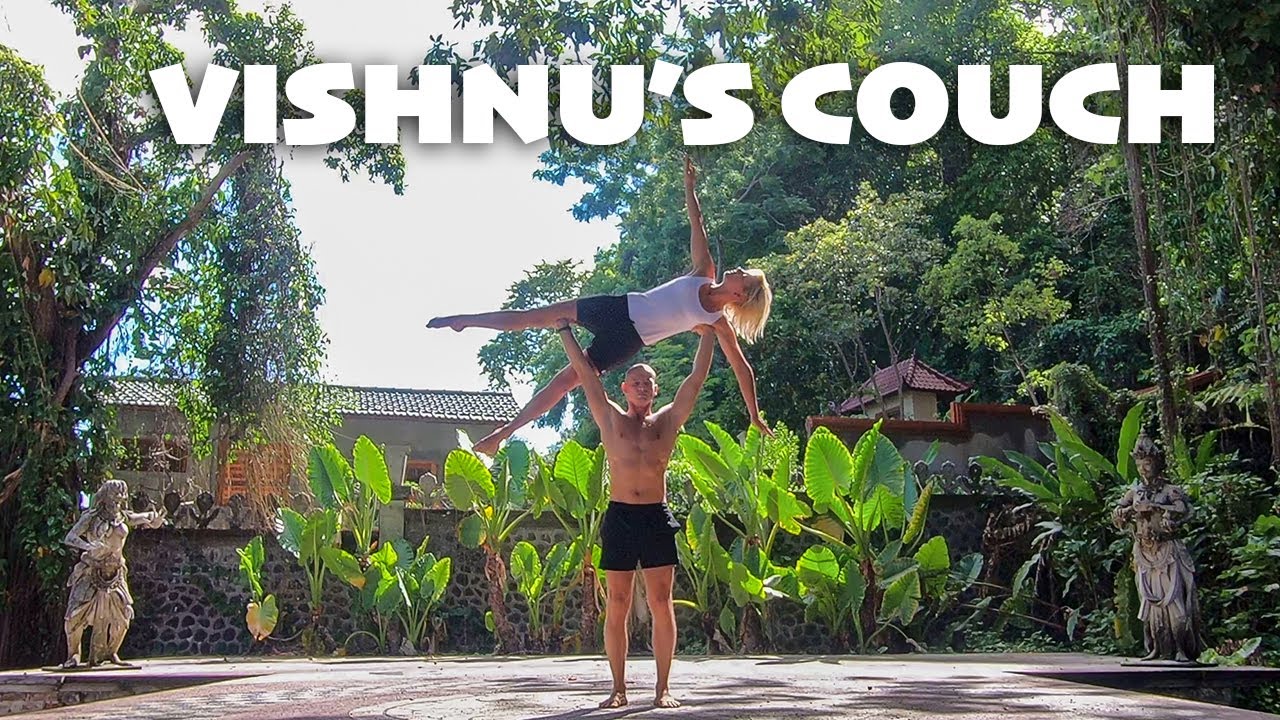 ACRO YOGA - Vishnu's Couch - Easy Tutorial with Tips (for Intermediate)