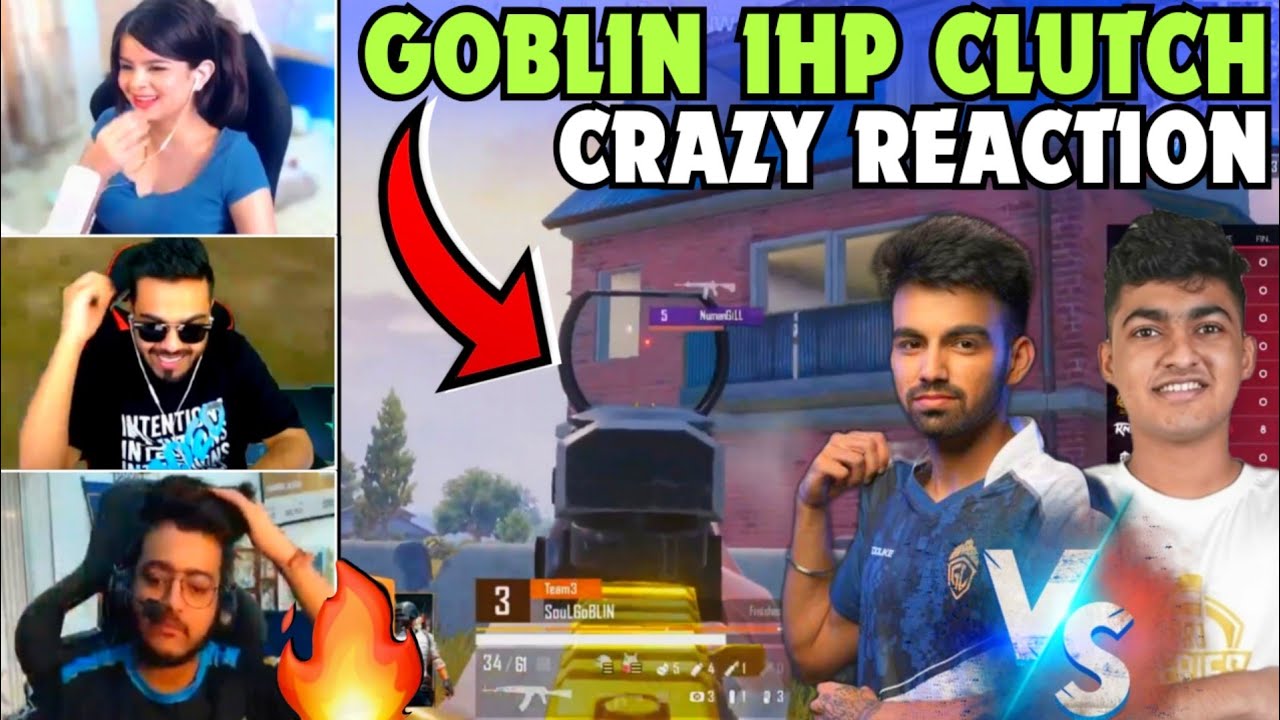 Viper, Mamba & Krutika Crazy Reaction on SouL Goblin 1HP Clutch 😱 Goblin vs GiLL 🔥🚀