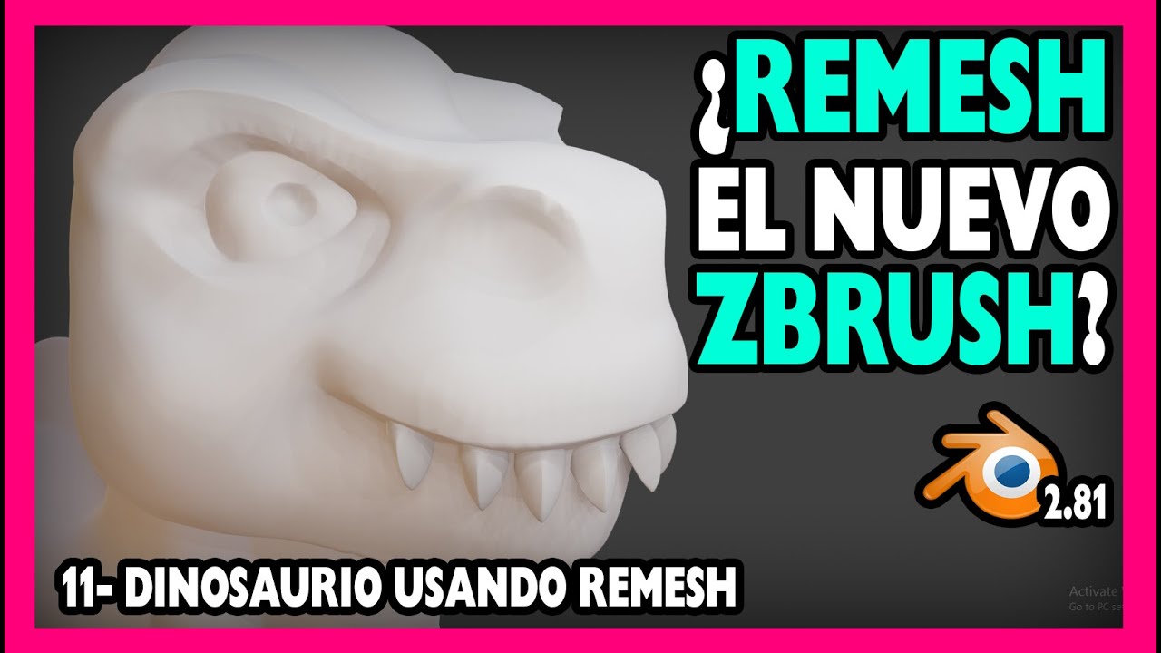 ✨ El NUEVO MÉTODO de ESCULTURA REMESH ✨ | Curso escultura digital blender 2.81 | Magnaomega