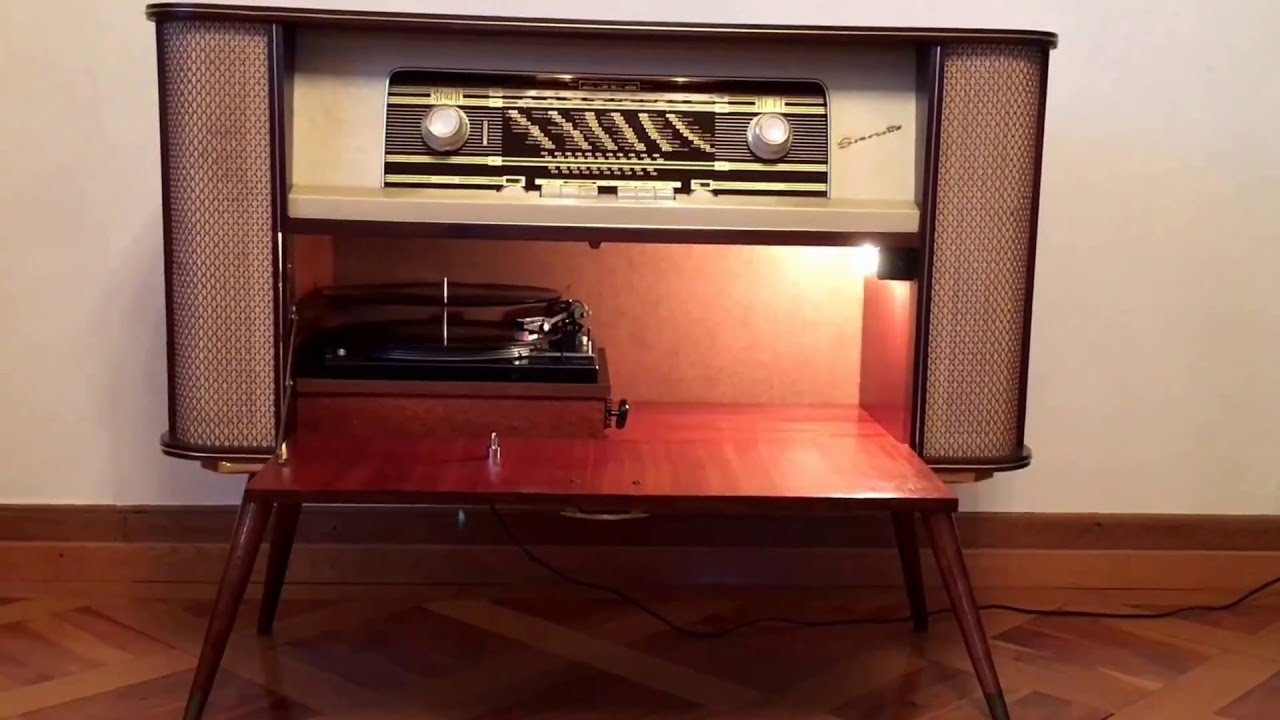 Musiktruhe SIMONETTA mit DUAL 1237
