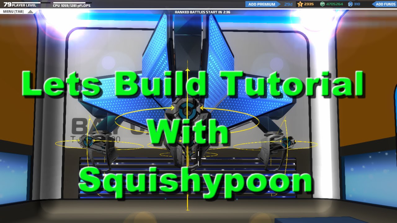 T-7 / Satellite / Plasma SMG  or Rail Cannons / Robocraft Tutorial Lets Build