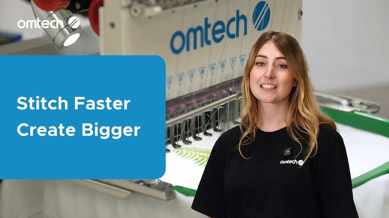 Шейте быстрее, создавайте больше | Вышивальная машина OMTech Pulse