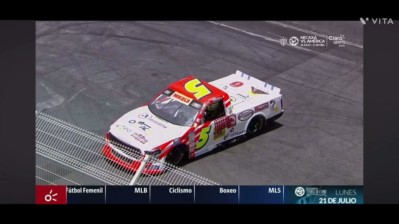 Crash truck Nascar Mexico Puebla incre&iacute;ble final Amozoc