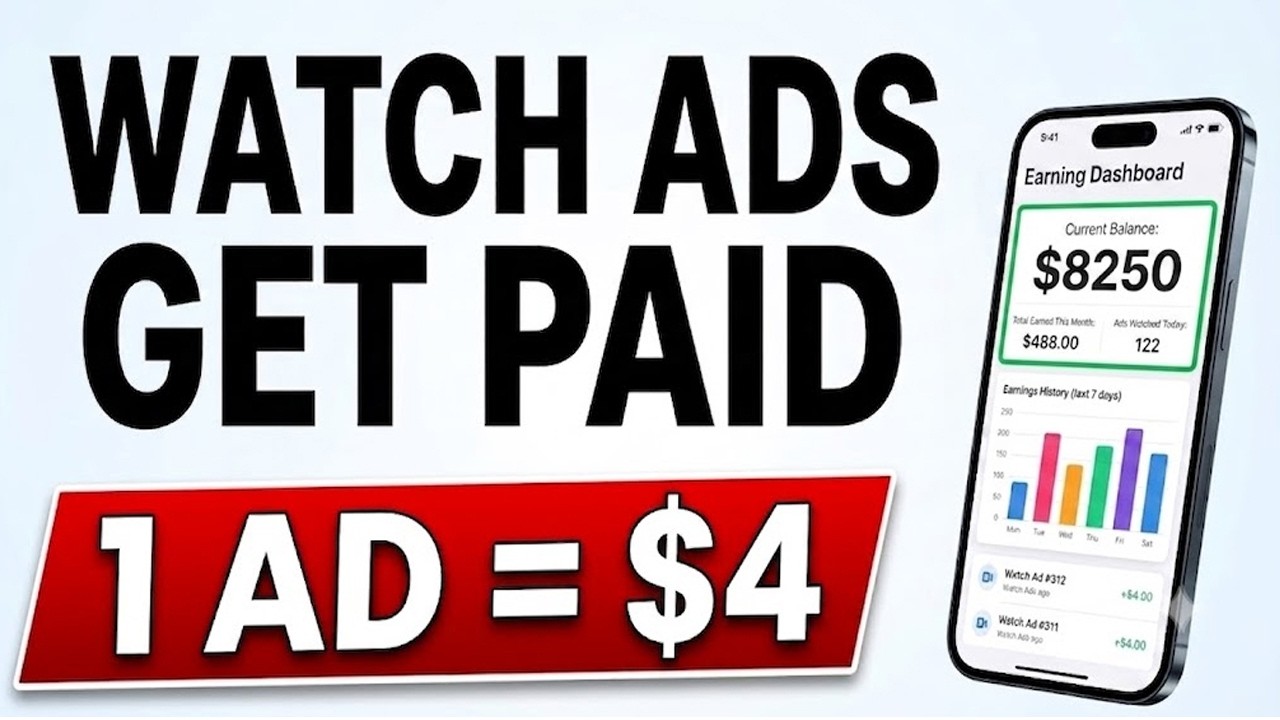 ADS WATCH EARN MONEY ONLINE - HOW TO MAKE MONEY ONLINE