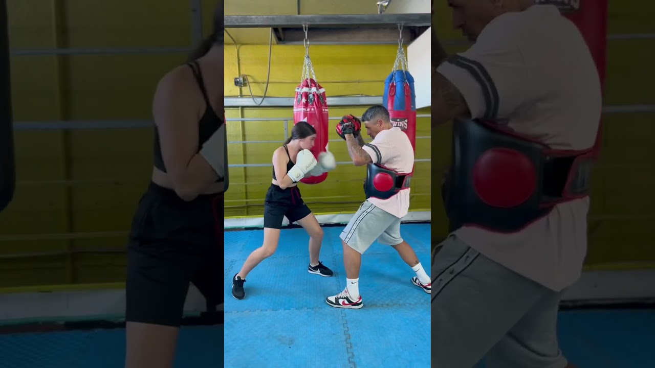 Combinaci&oacute;n de boxeo 💯 #combinaciones #boxeo #sombra #saco #manoplas #combate #entrenamiento