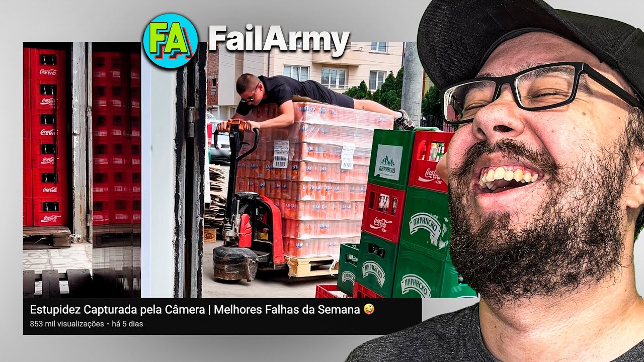 AS MAIORES BURRICES CAPTURADAS POR CÂMERA! - REACT FAIL ARMY