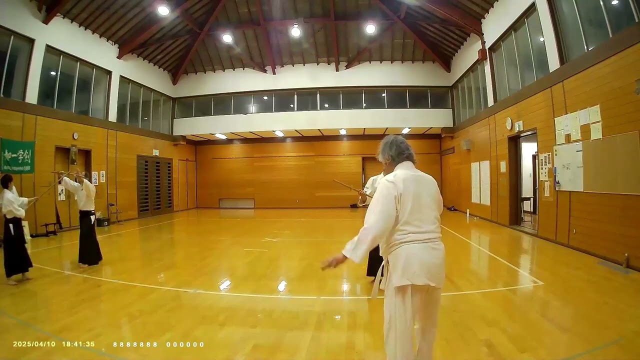 2025 4 10　木曜稽古　　　　合氣道青葉塾道場
