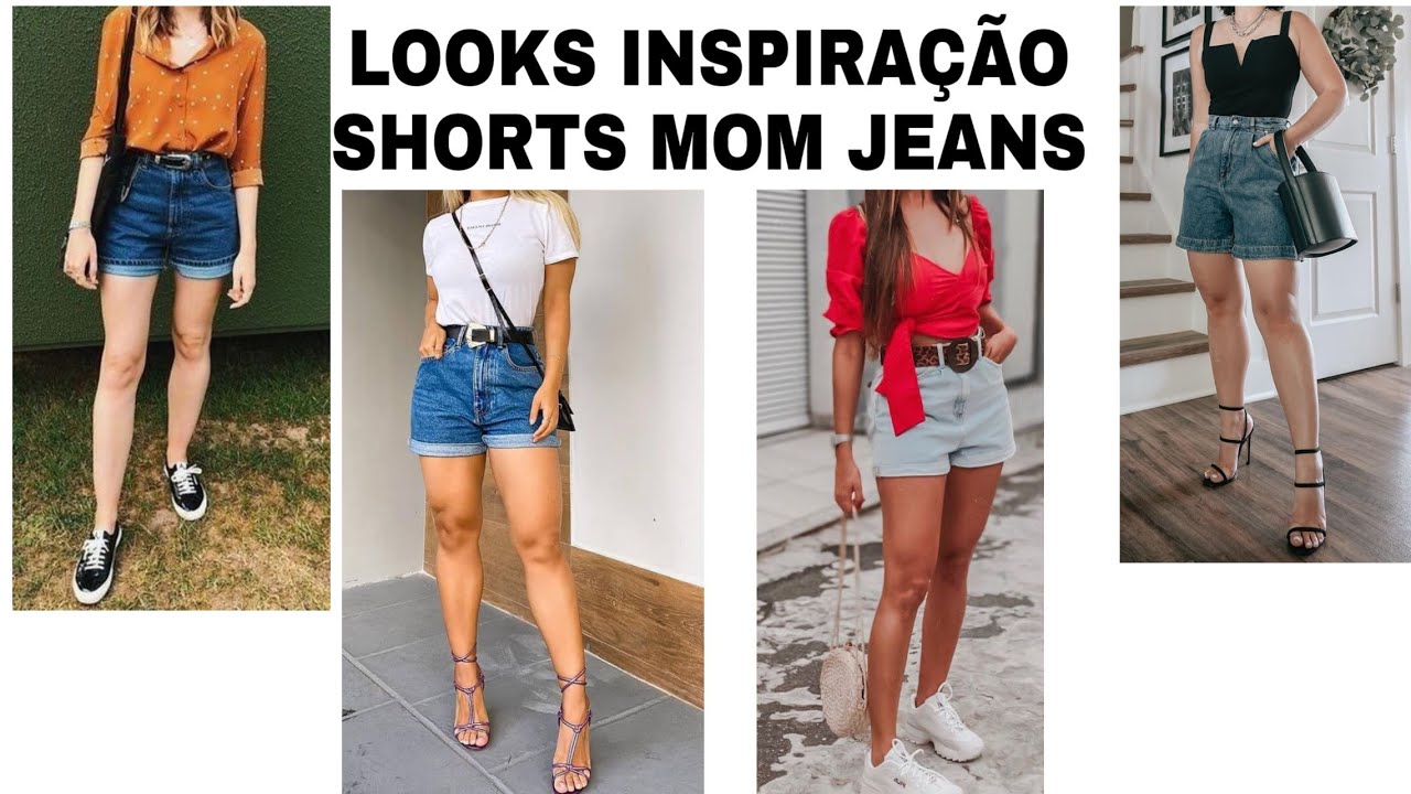 INSPIRAÇÃO DE SHORTS MOM JEANS.🤩