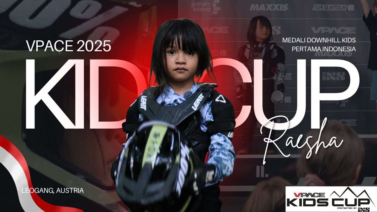 FIRST MEDAL FOR INDONESIA!!! International Kids Downhill – VPACE Kidscup 2025, Leogang