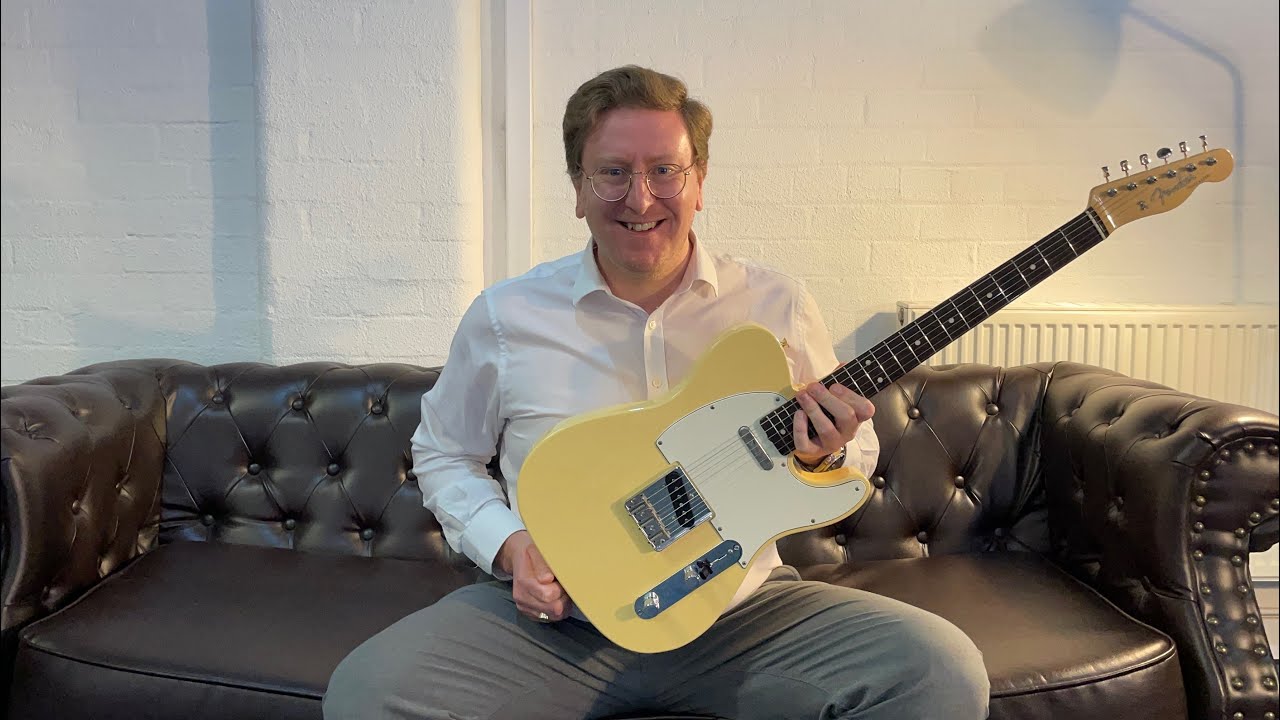 Б/у электрогитара Fender, сделанная в Японии, Traditional II 60-х годов, Telecaster, винтажная бе...