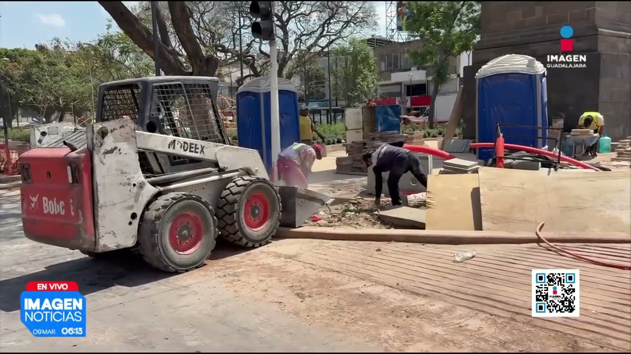 Ciudadanos molestos por la larga espera en las obras de la Plaza de la República | Noticias GDL