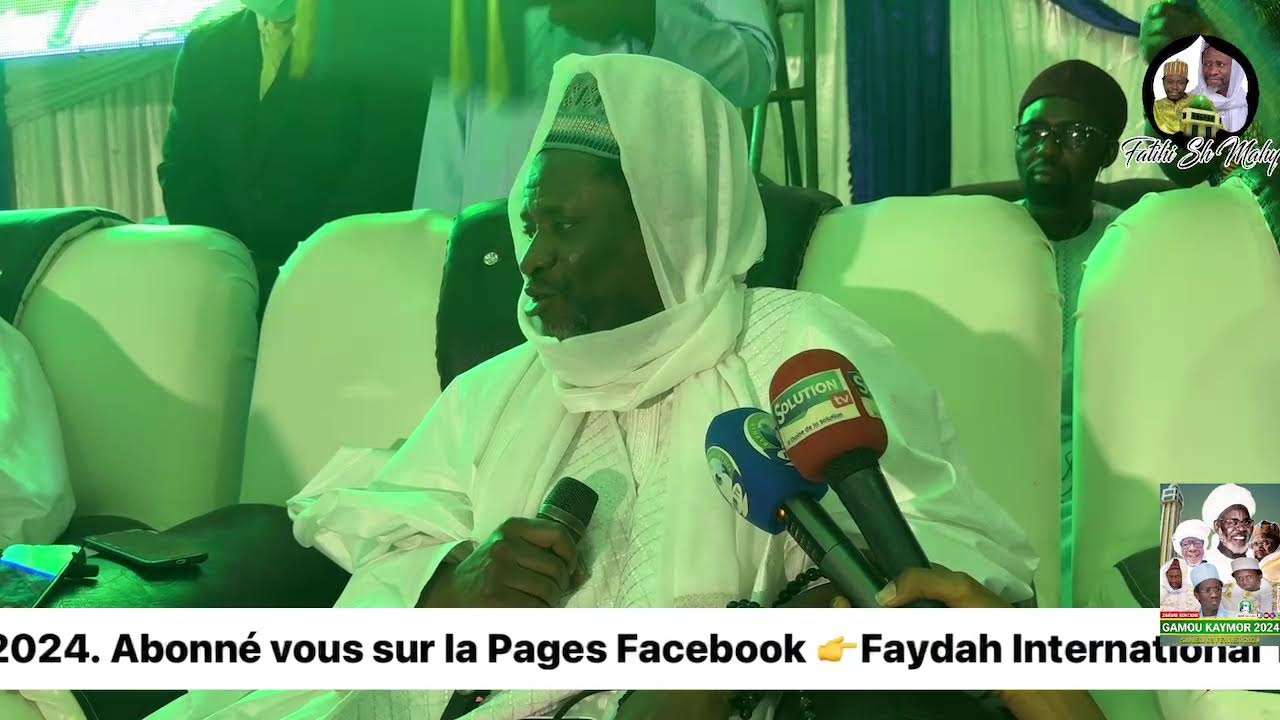 Gamou Kaymor 2024, Conferencier👉 Cheikh Mahy Cisse 03/02/2024