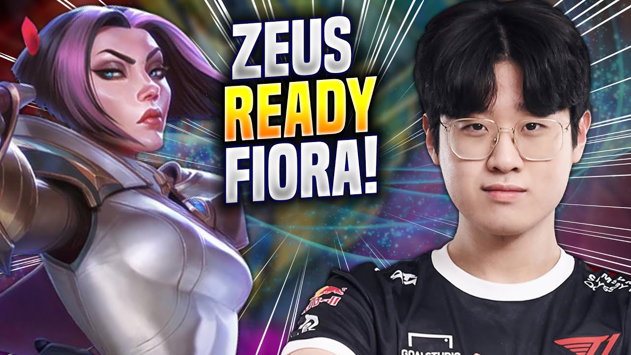 ZEUS IS READY TO PLAY FIORA! - T1 Zeus Plays Fiora TOP vs Garen! | Season 2023