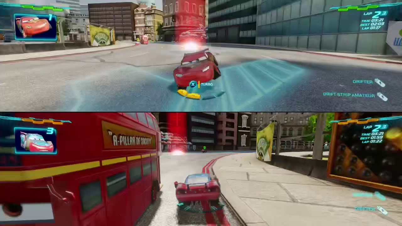 Cars 2 The Video Game | Lightning McQueen Vs Daredevil Lightning - Mission: Sour Lemons |
