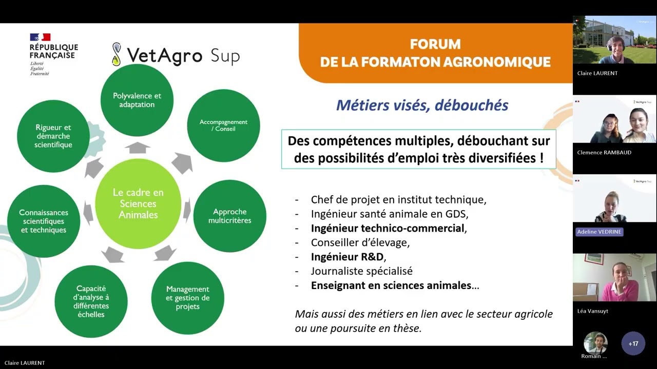 Forum de la formation agronomique 2025 : l'ingénieur agronome en sciences animales