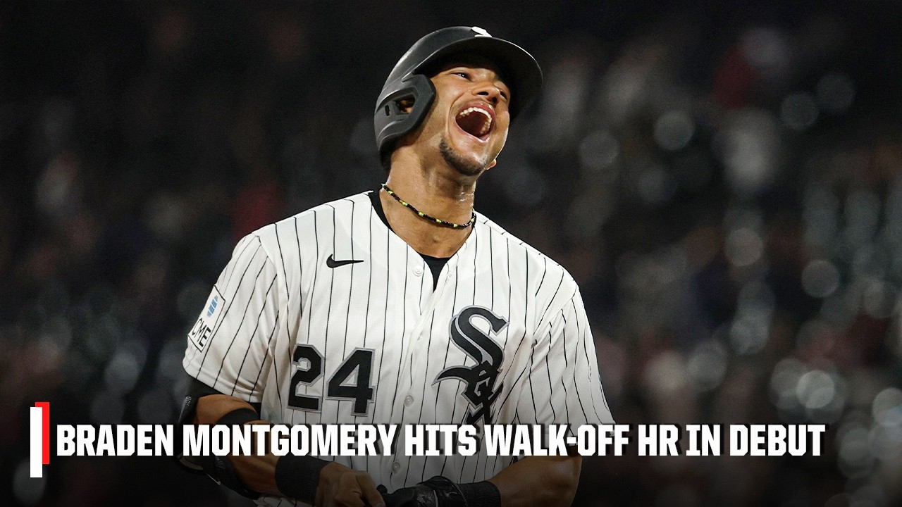 ПОБЕДНЫЙ ХОУМ-РАН В ДЕБЮТНОМ МАТЧЕ MLB 🤯 Брейден Монтгомери приносит &laquo;Уайт Сокс&raquo; победу над &laquo;Брэй...