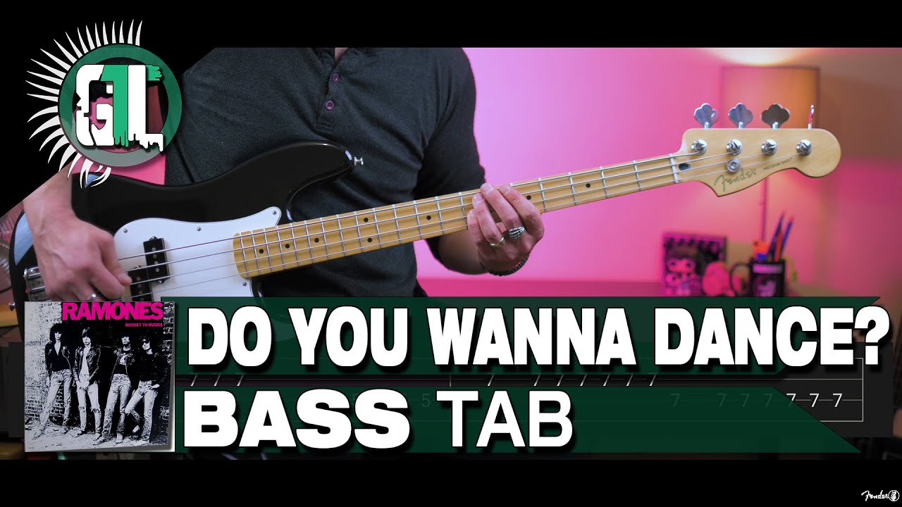 The Ramones - Do You Wanna Dance? | Bass Cover With Tabs in the Video