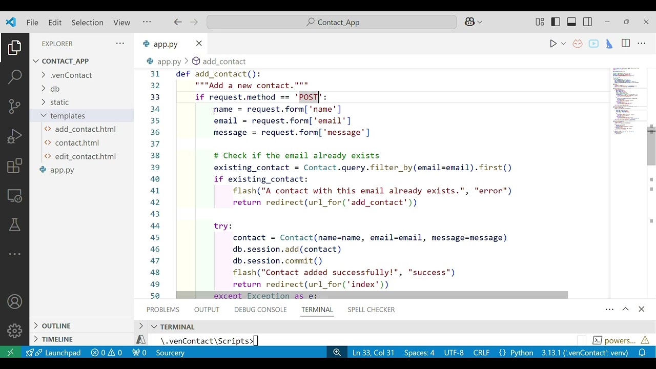 App Flask Development