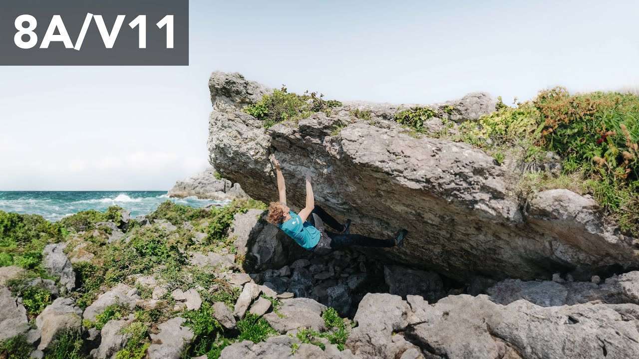 Indoor Climber Goes Outdoors and Sends V11?