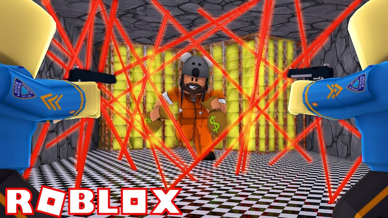 ROBBING A BANK IN ROBLOX!!!!