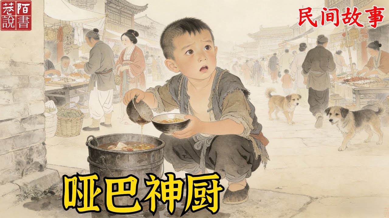 七歲啞巴神童被親娘遺棄在街頭，靠吃別人剩下的泔水活命，誰料吃出了神廚天賦，十年後禦賜金勺，親娘想認親，他的做法令人意外！【巷陌說書人】#奇聞#故事#民間故事#故事頻道#睡前故事